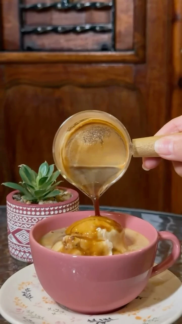 Affogato, foto real da Amarê